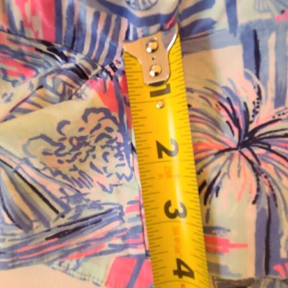 Lilly Pulitzer Womens Pink Blue Sailboat Print Cotton Blend Shorts Size 4 - Picture 10 of 14